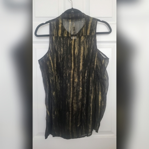 NWT Pacsun Kirra Cold Shoulder Button-down Blouse - Picture 8 of 8